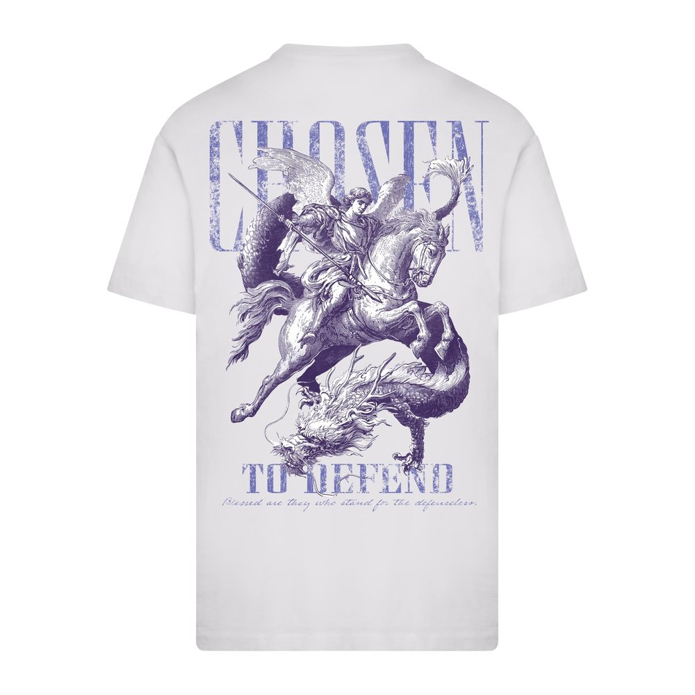 Mister Tee - Chosen To Defend same print and printsize as MT4084 Mens Tshirt - White